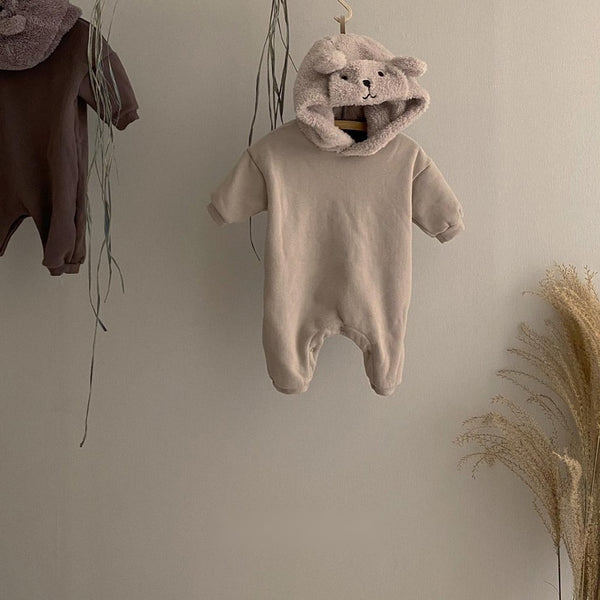 Baby Sherpa Hooded Jumpsuit