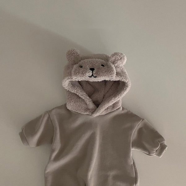 Baby Sherpa Hooded Jumpsuit