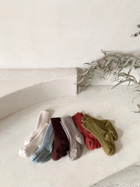 Ribbed Knee Socks (6-Pack)