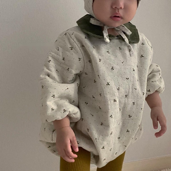 Padded Bodysuit and Bonnet (Set)