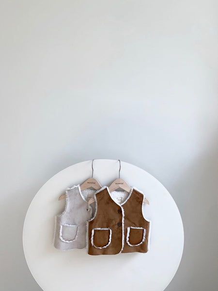 Reversible Faux Suede Vest