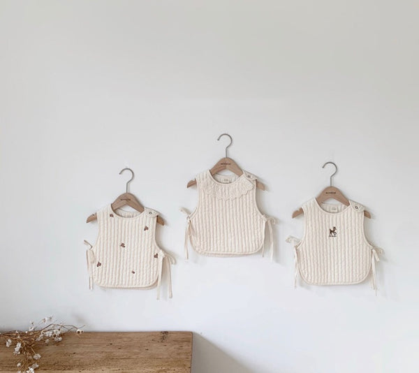 Quilted Vest with embroidery