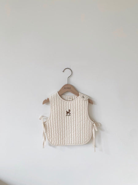 Quilted Vest with embroidery