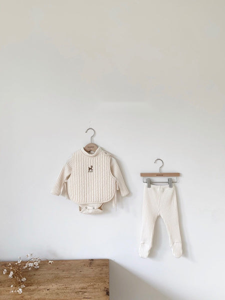 Quilted Vest with embroidery