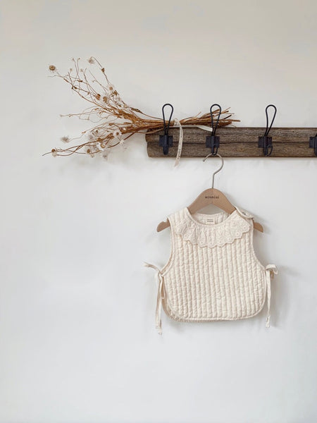 Quilted Vest with embroidery