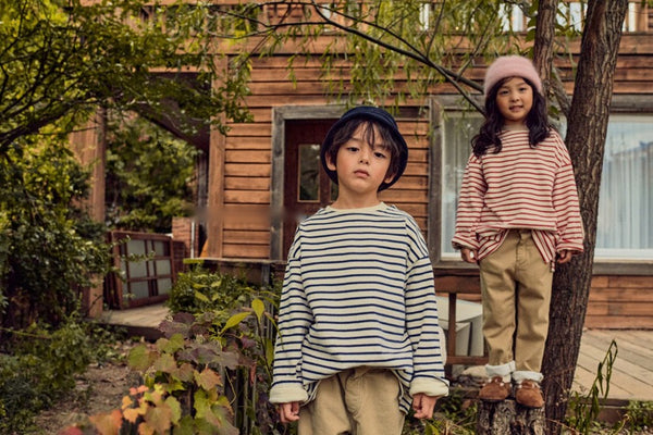 Striped Elbow Patch Sweatshirt