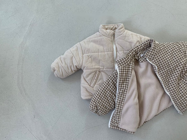 Corduroy Padded Fleece-Lined Jacket