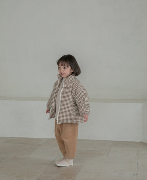 Corduroy Padded Fleece-Lined Jacket