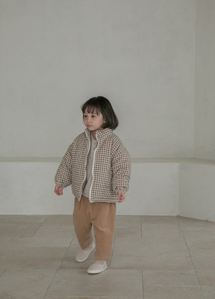 Corduroy Padded Fleece-Lined Jacket