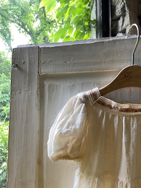 Vintage Flower Square Neckline Bodysuit