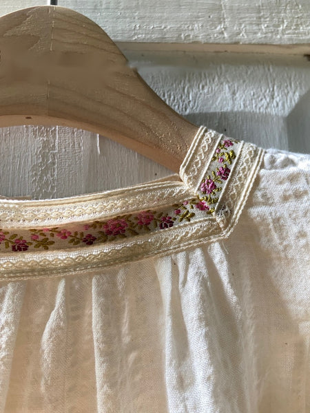 Vintage Flower Square Neckline Bodysuit