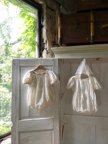 Vintage Flower Square Neckline Bodysuit