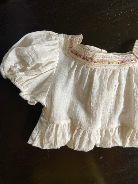 Vintage Flower Square Neckline Bodysuit