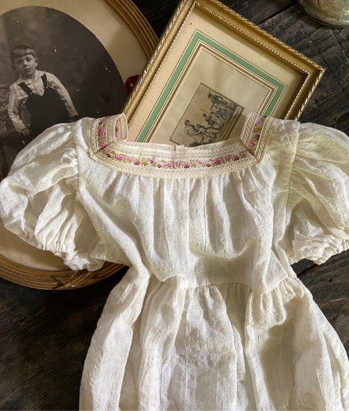 Vintage Flower Square Neckline Bodysuit