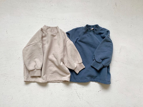 Basic Mock-Neck Sweatshirts