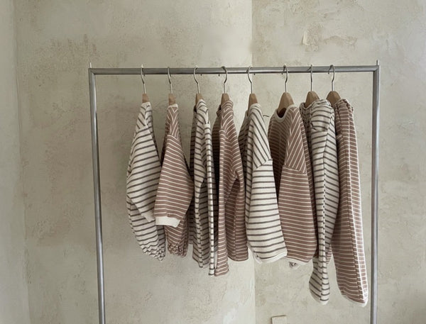 Baby Striped Sweatshirt Romper