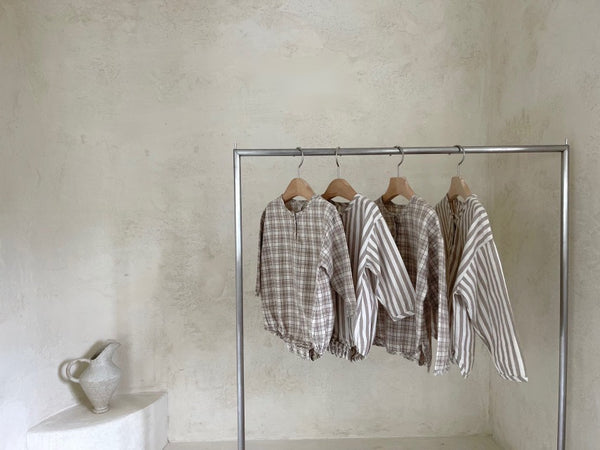 Baby Plaid Pattern Bodysuits