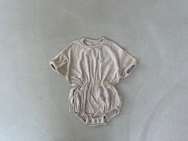 Pointelle Elastic Waist Romper