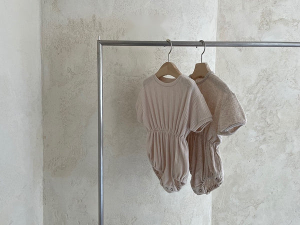 Pointelle Elastic Waist Romper