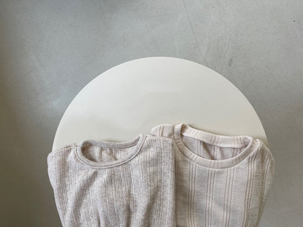 Pointelle Elastic Waist Romper