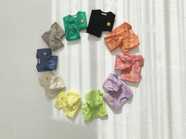 Smiley Face Sweatshirt and Jogger Set