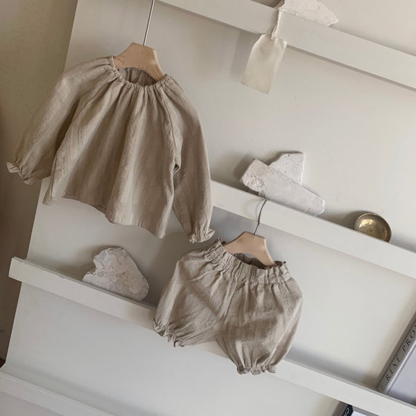 Textured Blouse and short (Set)