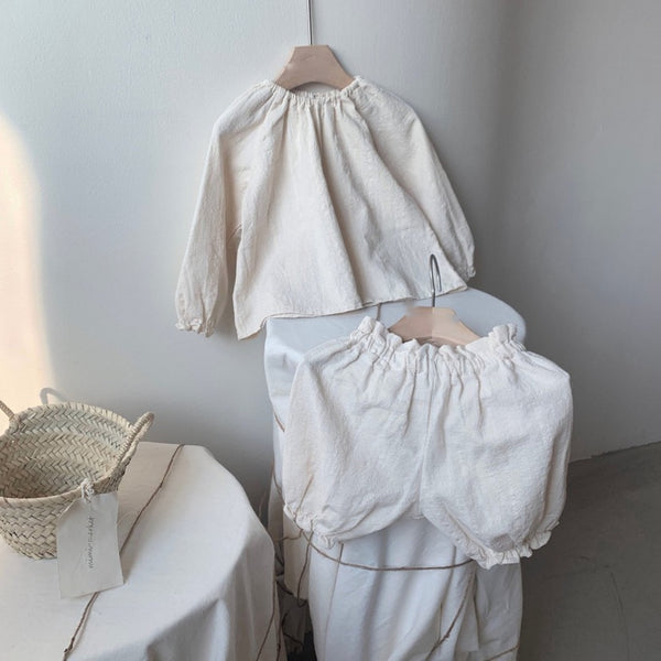 Textured Blouse and short (Set)