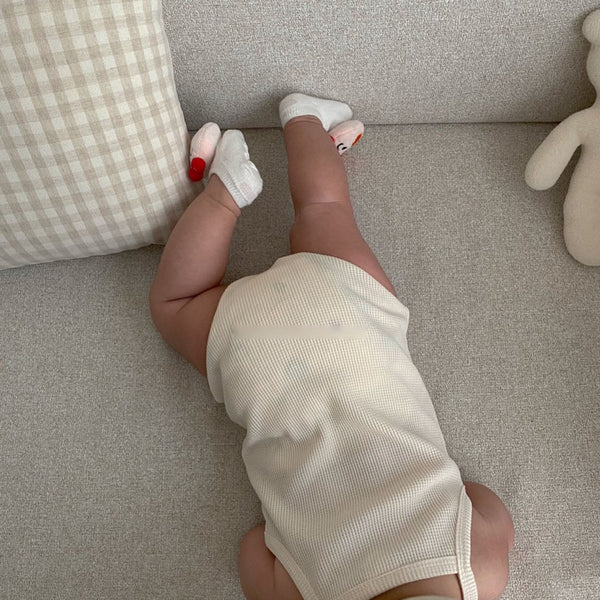 Waffle Sleeveless Romper