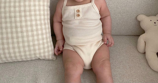 Waffle Sleeveless Romper