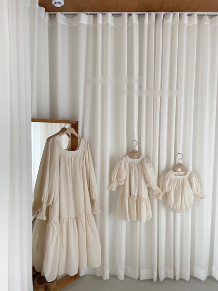 Puff Sleeves Dress (Little One)