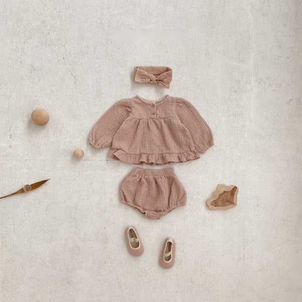 Textured Blouse and Bloomer (Set)