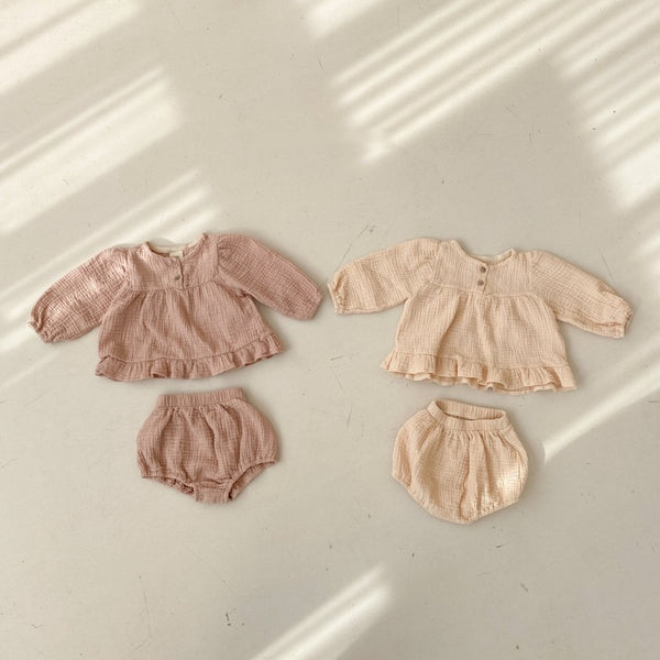 Textured Blouse and Bloomer (Set)