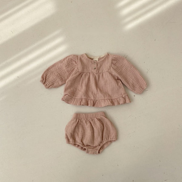 Textured Blouse and Bloomer (Set)