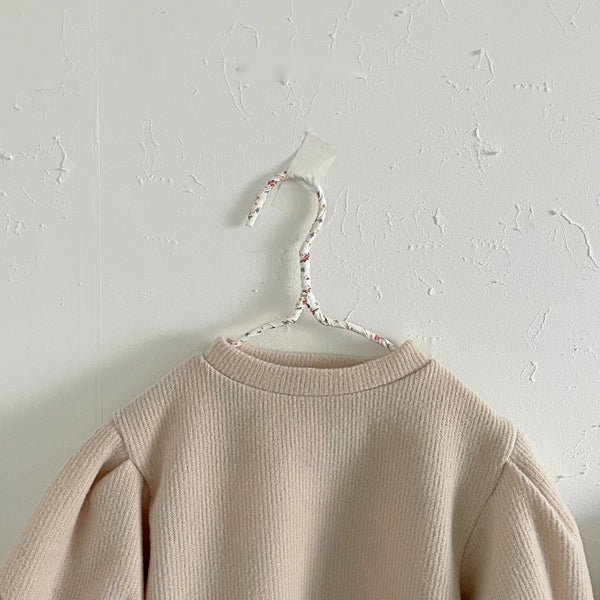 Ribbed Puff Sleeve Top