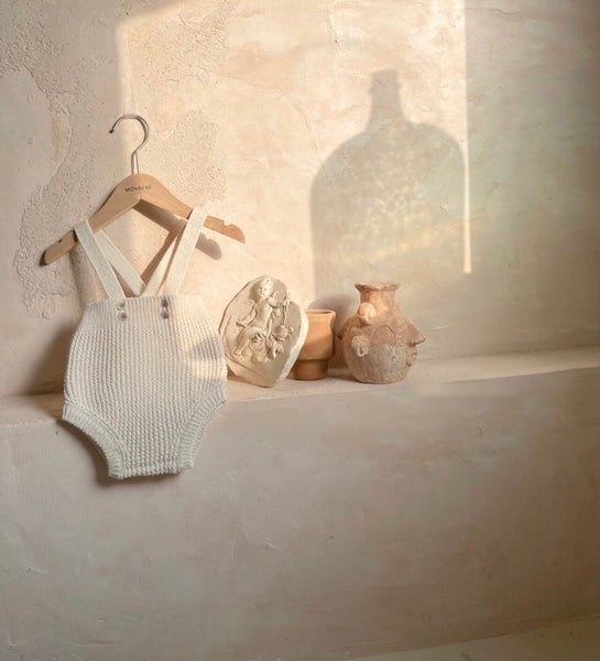 Knit Suspender Romper