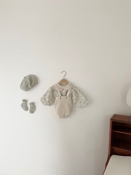 Knit Suspender Romper