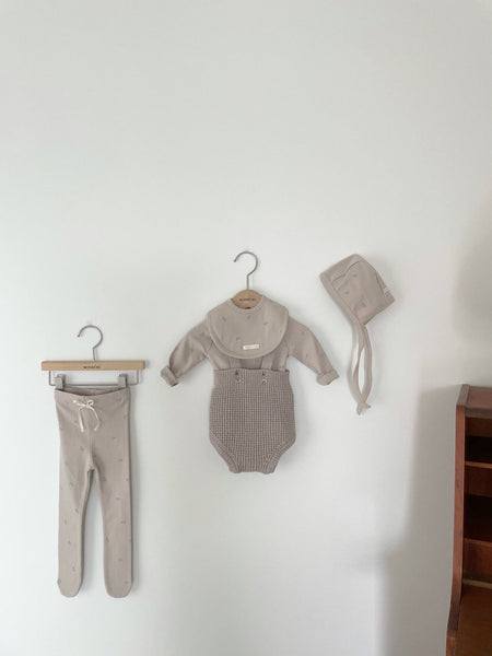 Knit Suspender Romper