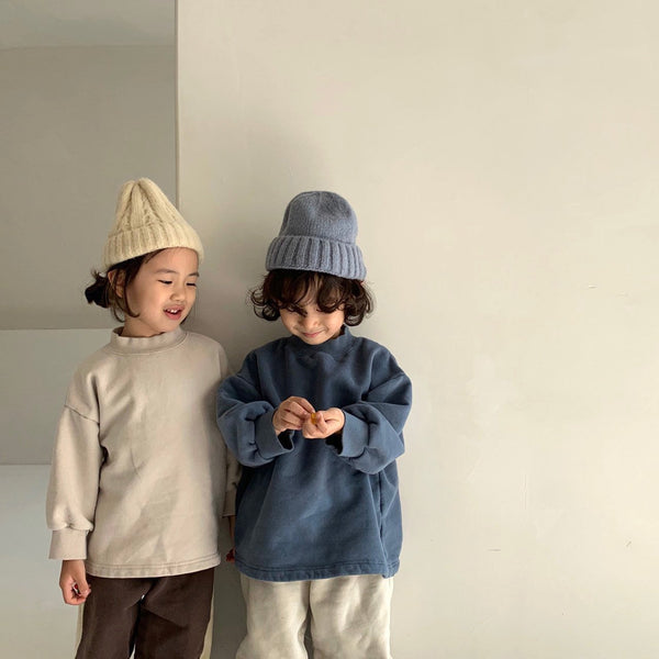 Basic Mock-Neck Sweatshirts