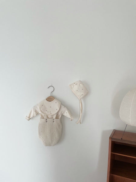 Knit Suspender Romper