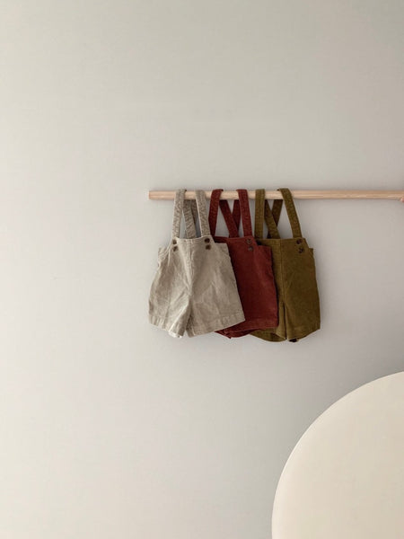 Short Corduroy Overalls