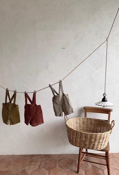 Short Corduroy Overalls