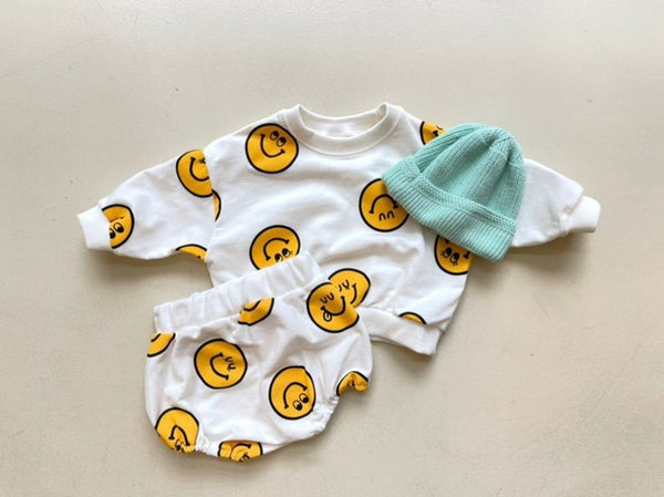 Smiley Face Sweatshirts and Bloomers Set