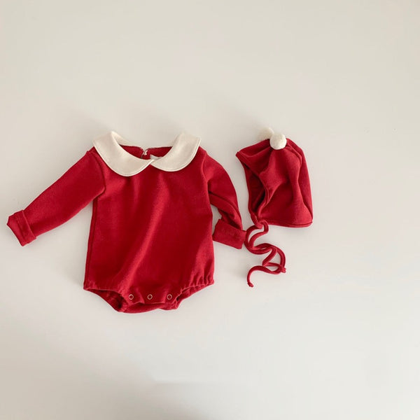 Christmas Bodysuit with Bonnet (Set)