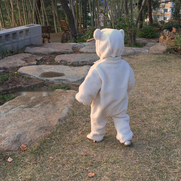 Baby Sherpa One Piece and Bear Hat (Set)