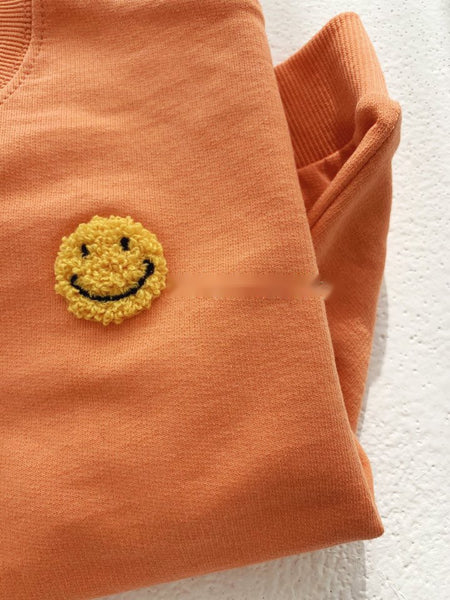 Smiley Face Sweatshirt and Jogger Set